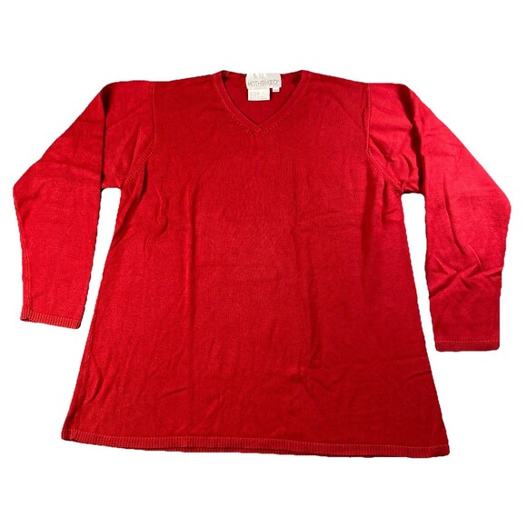 Motherhood Maternity V-neck Sweater Red Size L - Picture 1 of 3